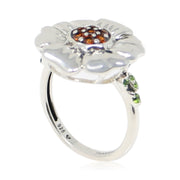 Front Parlor Garnet Sterling Silver Ring - Color Craft Inc - The Shops at Mount Vernon