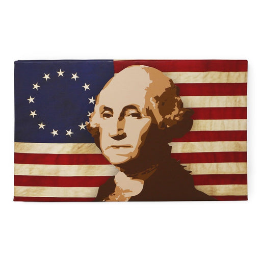 George Washington Flag Stretched Canvas - LDA - The Shops at Mount Vernon