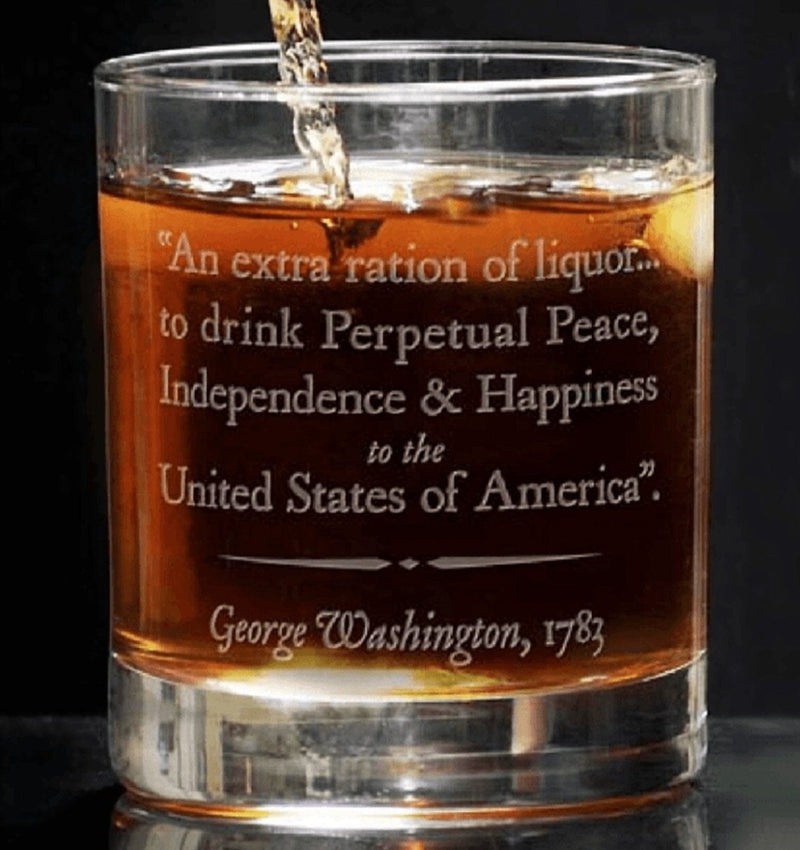 George Washington Quote Rocks Glass - DESIGN MASTER ASSOCIATES - The Shops at Mount Vernon
