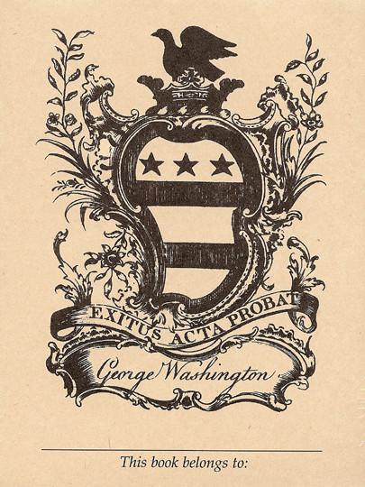 George Washington's Bookplate - The Shops at Mount Vernon