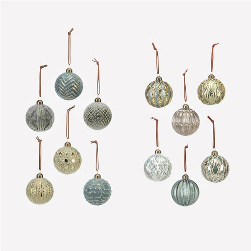 Glass Forest Ball Ornaments - Set of 6 - One Hundred 80 Degrees - The Shops at Mount Vernon