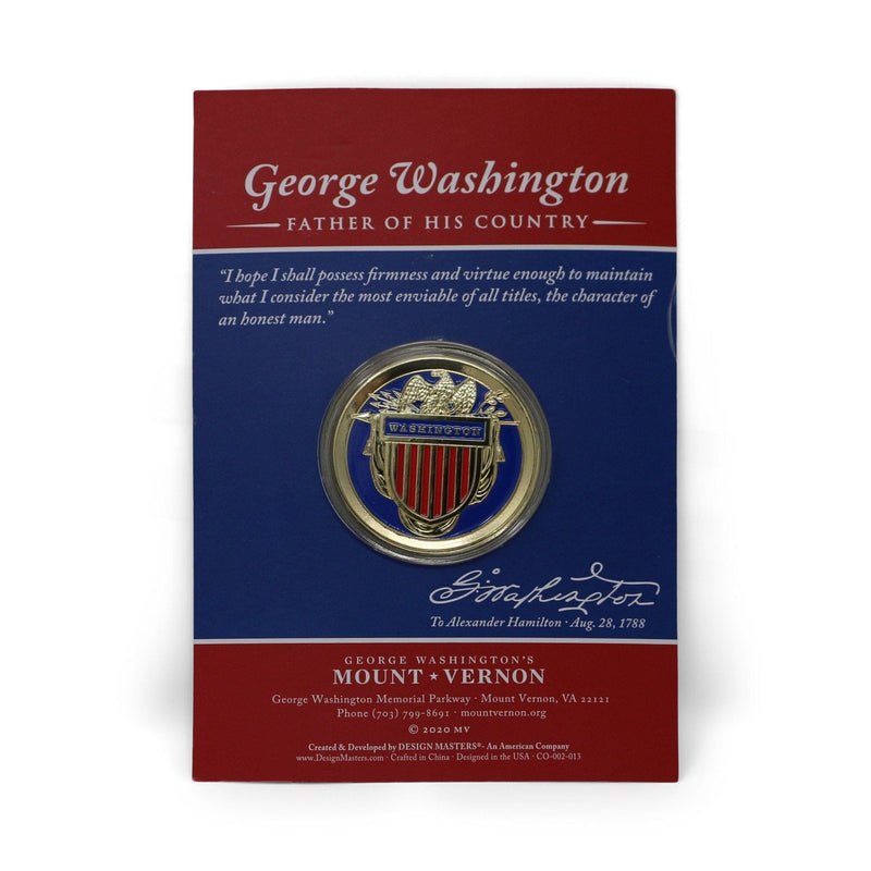 GW Challenge Coin - First Edition - DESIGN MASTER ASSOCIATES - The Shops at Mount Vernon