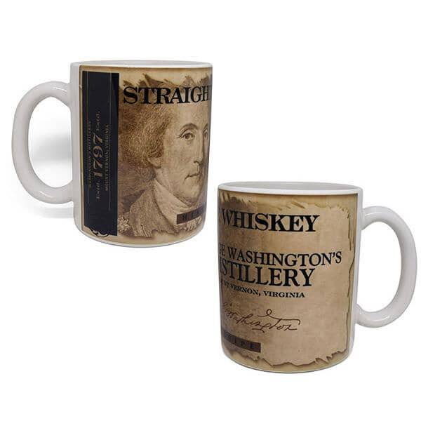 GW Distillery Straight Rye Whiskey Mug - The Shops at Mount Vernon - The Shops at Mount Vernon