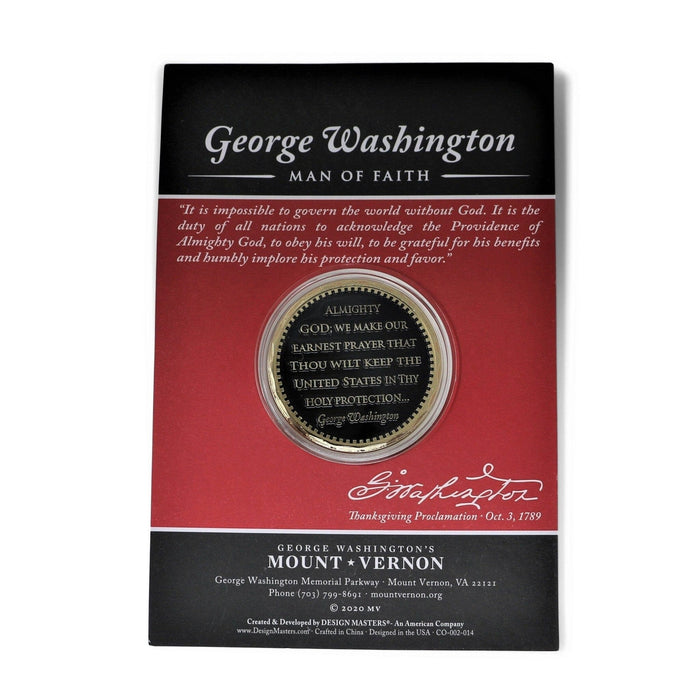 GW in Prayer Challenge Coin - Second Edition - DESIGN MASTER ASSOCIATES - The Shops at Mount Vernon