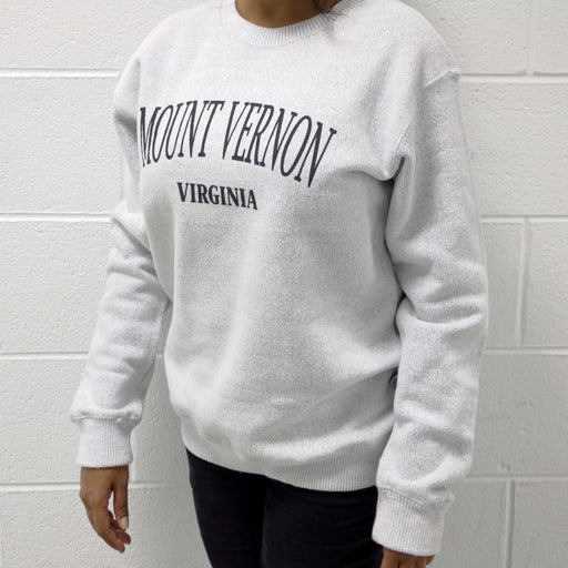 Heather Grey Mount Vernon Crew Sweatshirt - Baypointe, LLC - The Shops at Mount Vernon