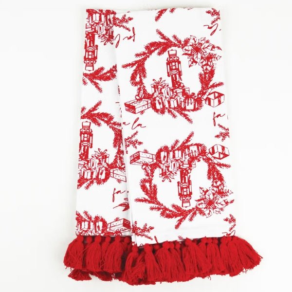 Holiday Toile Towel Set - The Shops at Mount Vernon