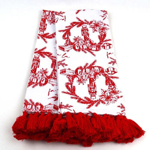 Holiday Toile Towel Set - The Shops at Mount Vernon