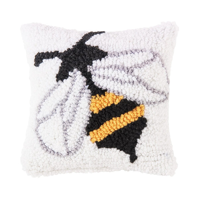 Hooked Yarn Bumble Bee Mini Pillow - C & F ENTERPRISE - The Shops at Mount Vernon