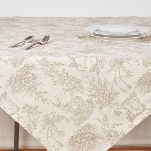 Jacquard Stag Table Topper - The Shops at Mount Vernon