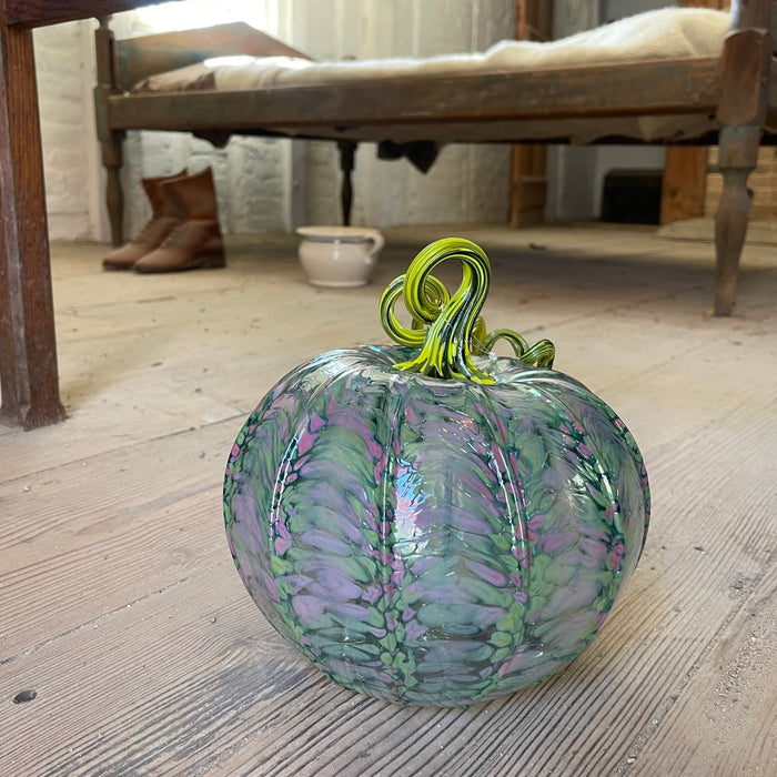 Luke Adams Glass Pumpkin - Monet - Limited Edition - The Shops at Mount Vernon