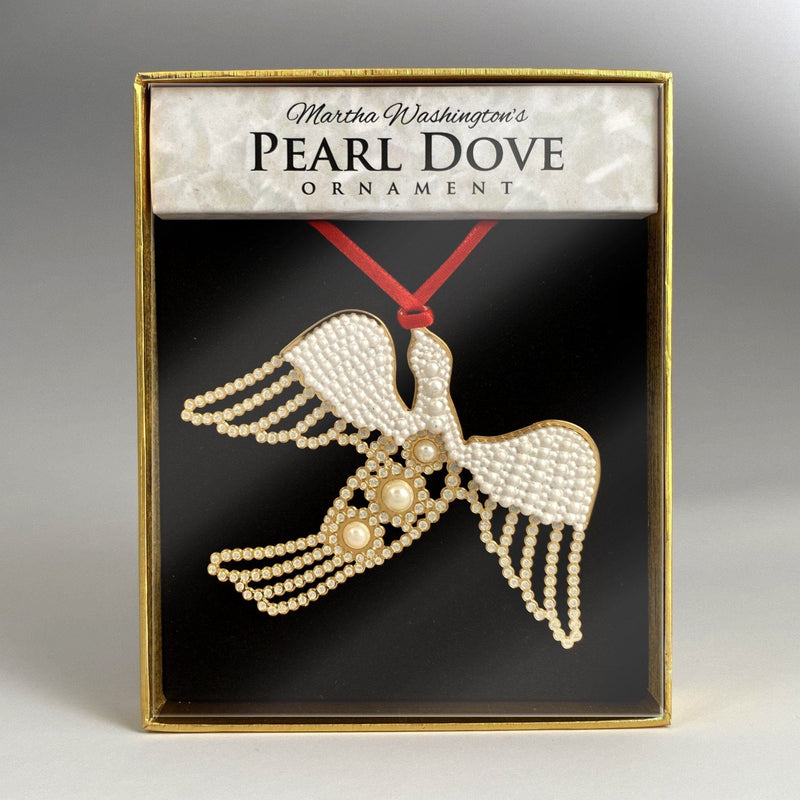 Martha's Pearl Dove Ornament - DESIGN MASTER ASSOCIATES - The Shops at Mount Vernon