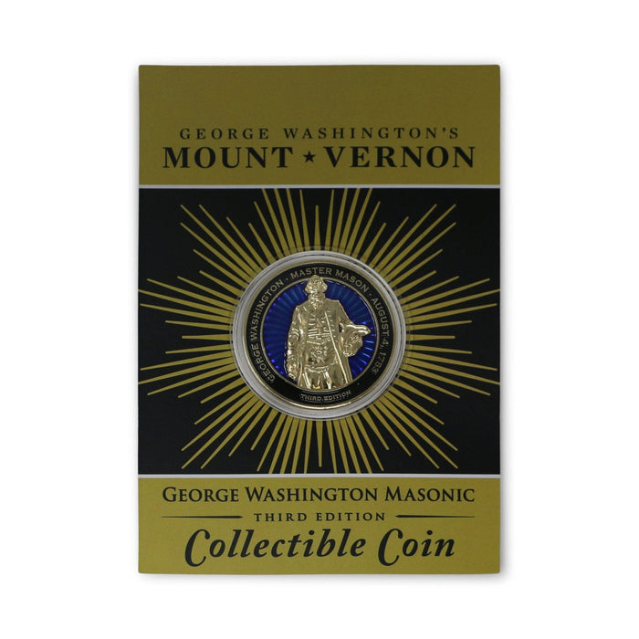 Master Mason Blue Lodge Coin - Wisdom Strength Beauty Brotherhood Blue &  Gold