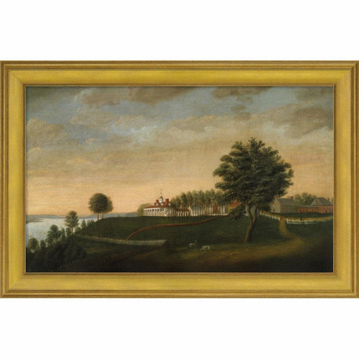 Mount Vernon 1792 East Front Print with Gold Frame - BENTLEY GLOBAL ARTS GROUP - The Shops at Mount Vernon