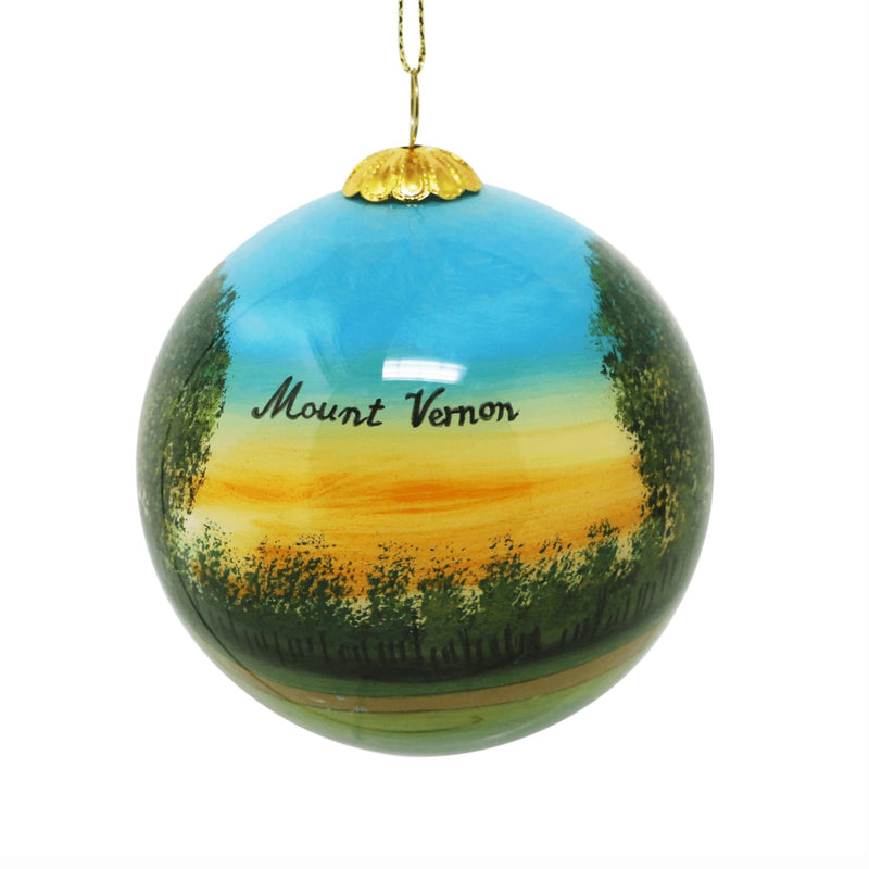 Mount Vernon 1792 Reverse Painted Ornament - The Shops at Mount Vernon