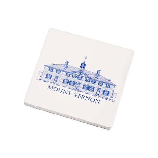 Mount Vernon Blueprint - Ceramic Coaster - The Shops at Mount Vernon