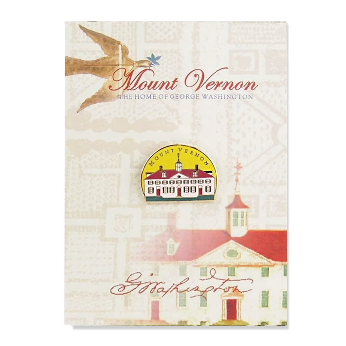 Mount Vernon Enamel Lapel Pin - The Shops at Mount Vernon - The Shops at Mount Vernon