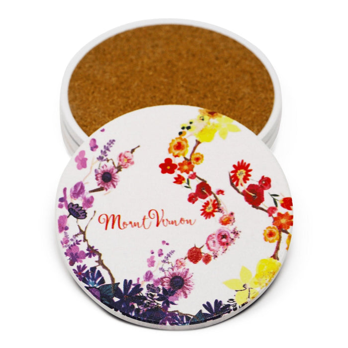 Mount Vernon Floral Set of Four Coasters - CHARLES PRODUCTS INC. - The Shops at Mount Vernon