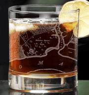 Mount Vernon Map Rocks Glass - DESIGN MASTER ASSOCIATES - The Shops at Mount Vernon