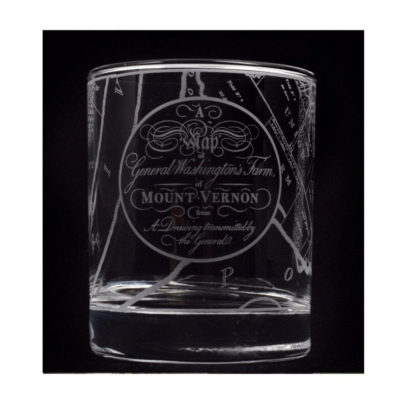 Mount Vernon Map Rocks Glass - DESIGN MASTER ASSOCIATES - The Shops at Mount Vernon