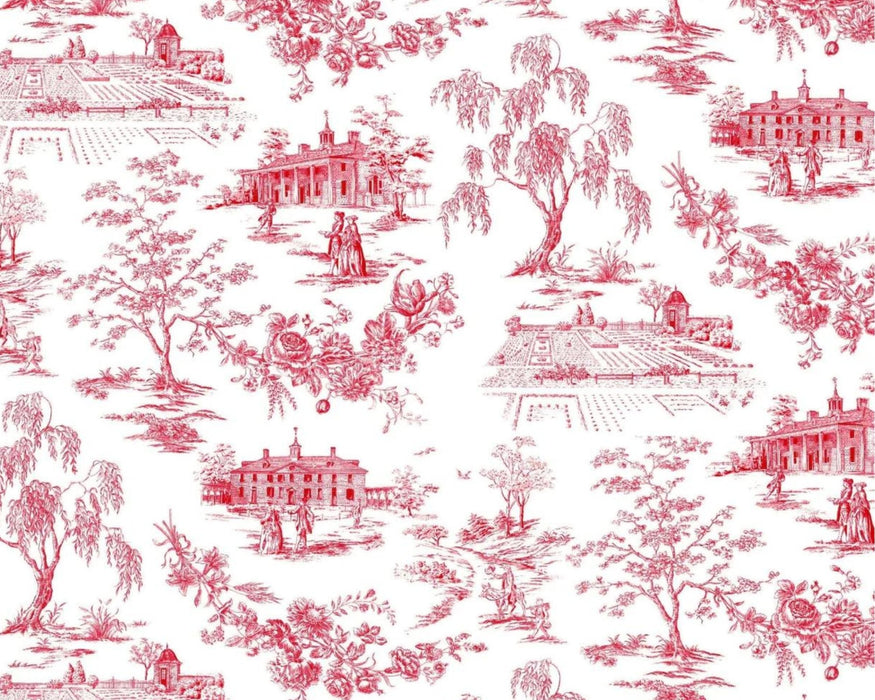 Mount Vernon Red Toile - The Shops at Mount Vernon