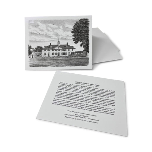 Mount Vernon West Front Notecards - Box of 8 - Wolf Run Studio - The Shops at Mount Vernon