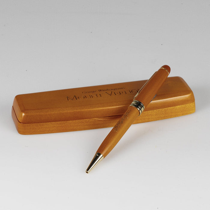 Mount Vernon Wooden Pen and Case_ The Shops at Mount Vernon