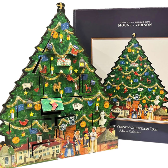 Mount Vernon Wooden Tree Advent Calendar - BYER'S CHOICE, LTD - The Shops at Mount Vernon