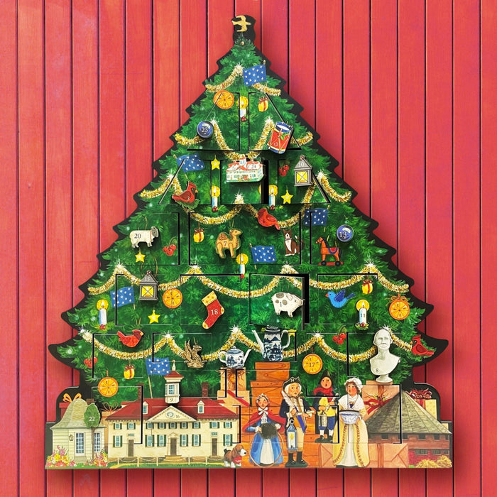 Easy DIY Christmas Tree Advent Calendar - Farmhouse Style