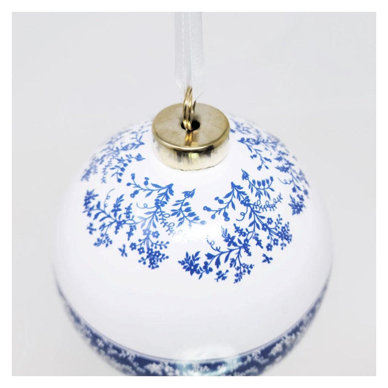 MV Ornament Collection - Porcelain Blue Room Ball - DESIGN MASTER ASSOCIATES - The Shops at Mount Vernon