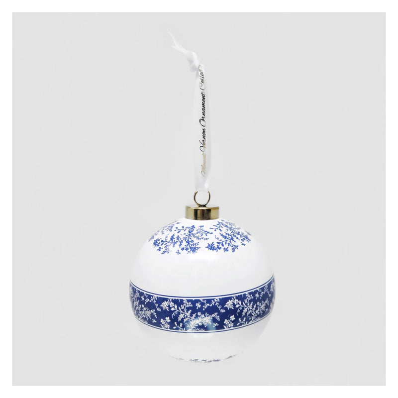 MV Ornament Collection - Porcelain Blue Room Ball - DESIGN MASTER ASSOCIATES - The Shops at Mount Vernon
