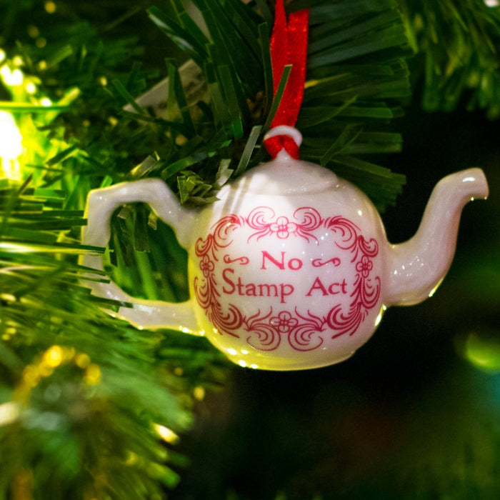 No Stamp Act Porcelain Teapot Ornament - DESIGN MASTER ASSOCIATES - The Shops at Mount Vernon
