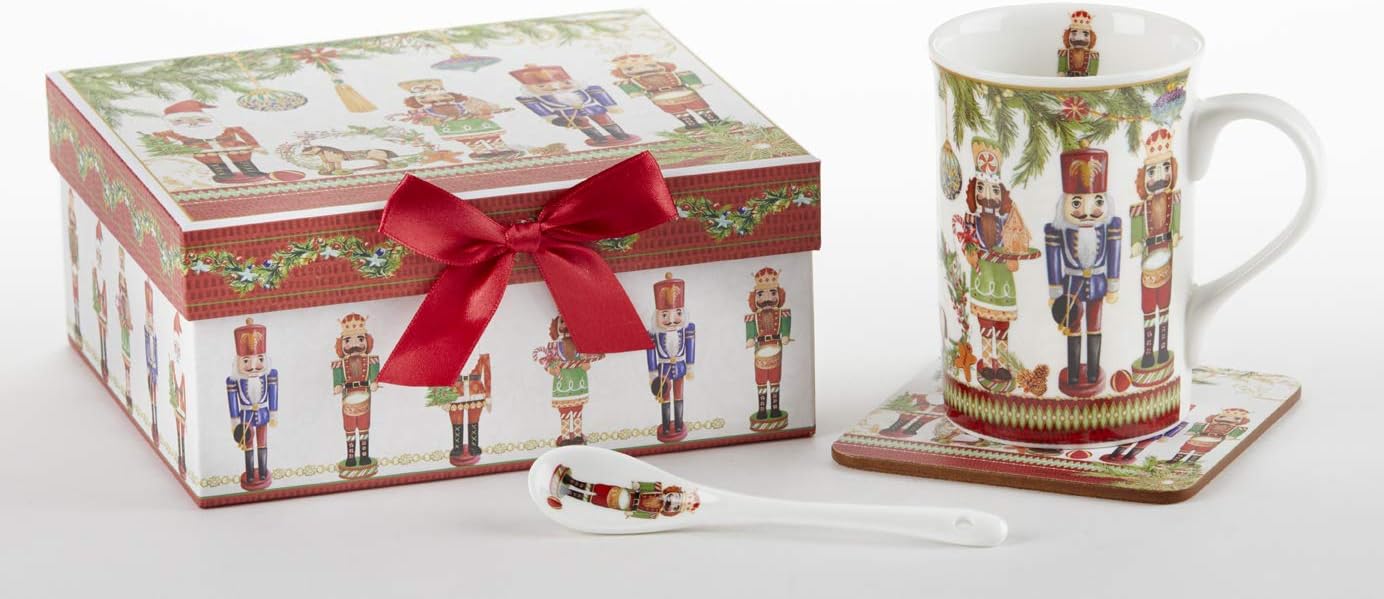 Nutcracker Gift Set - Mug, Spoon & Coaster - The Shops at Mount Vernon