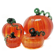 Orange Glass Pumpkin - Luke Adams - Three Sizes - The Shops at Mount Vernon