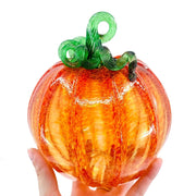 Orange Glass Pumpkin - Luke Adams - Three Sizes - The Shops at Mount Vernon