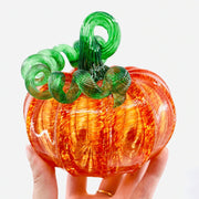 Orange Glass Pumpkin - Squat - The Shops at Mount Vernon