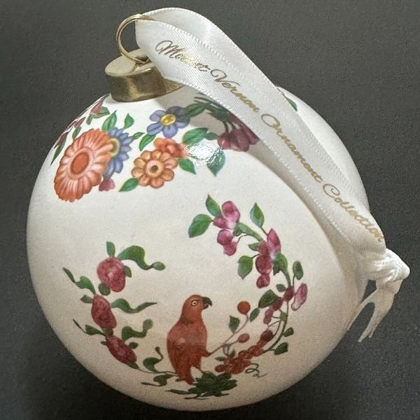 Parrot Ball Christmas Ornament - Mount Vernon Exclusive - The Shops at Mount Vernon