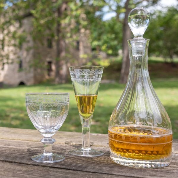 Grass-Cut Martini Glass Set of 4 by Abigails