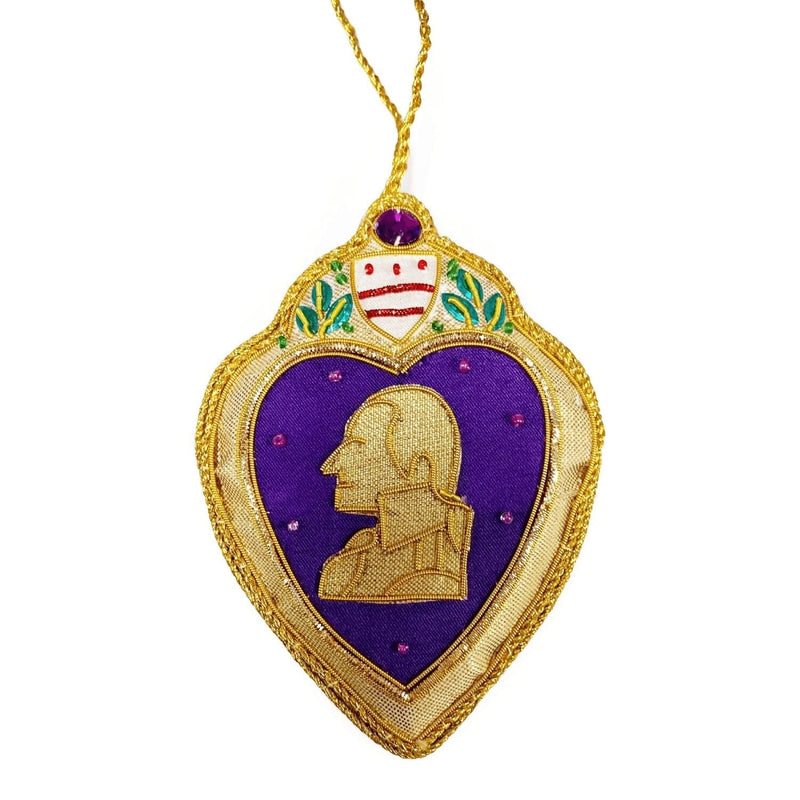 Purple Heart Ornament - ST NICOLAS LTD. - The Shops at Mount Vernon