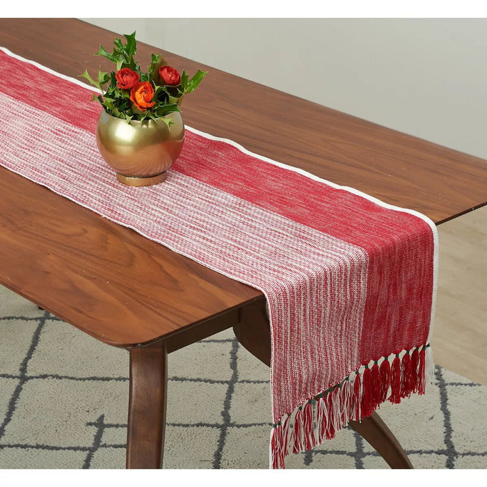 Red Holiday Table Runner - The Shops at Mount Vernon