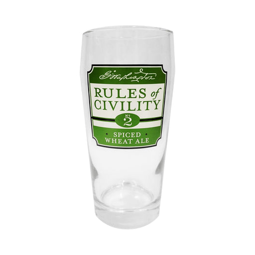 Rule 2 Pub Glass - 20oz. - The Shops at Mount Vernon