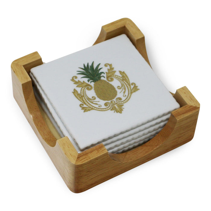 Set of Six Charlotte Moss Pineapple Coasters - The Shops at Mount Vernon