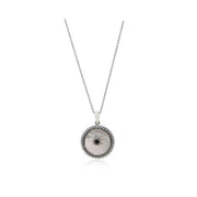 Sterling Silver and Mother of Pearl Star Button Pendant - Color Craft Inc - The Shops at Mount Vernon