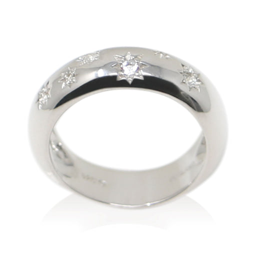 Sterling Silver and White Topaz Ring Star - Color Craft Inc - The Shops at Mount Vernon