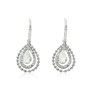 Sterling Silver Beaded Briolette Earrings - Color Craft Inc - The Shops at Mount Vernon