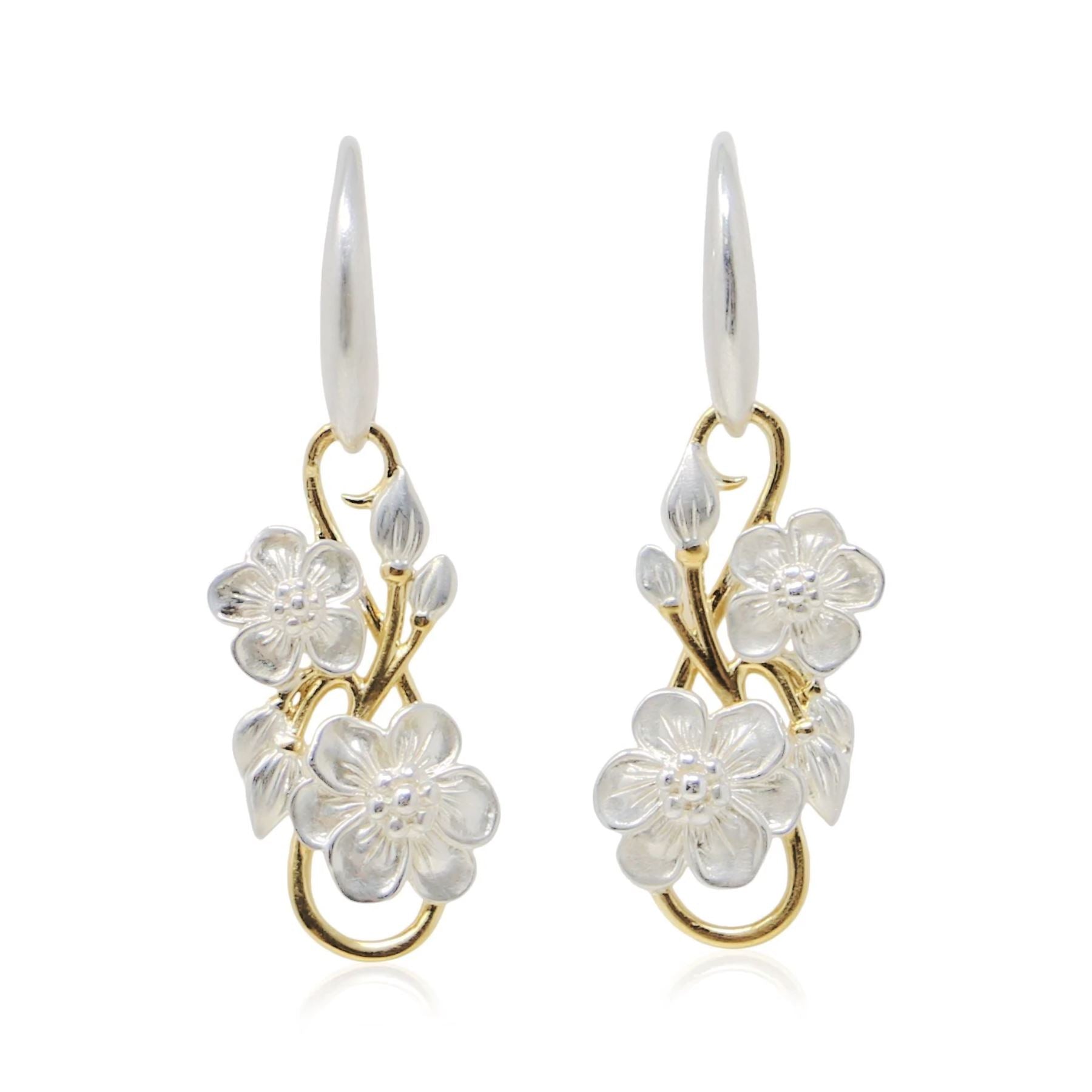 June Birth Flower Stud Earrings | Gold Vermeil | Birth Flower Earrings –  Made By Mary