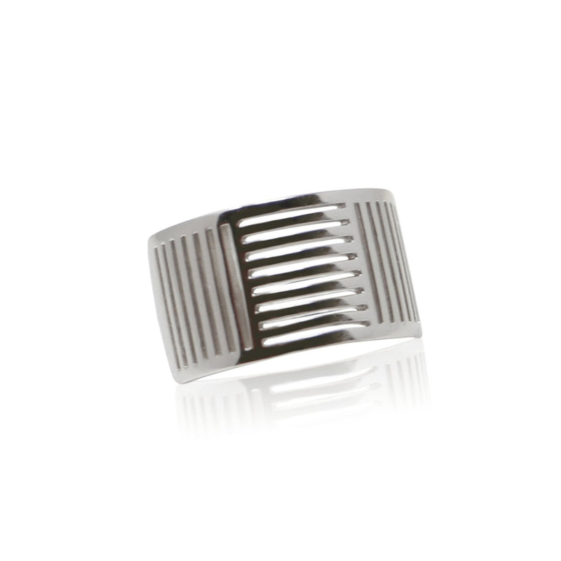Sterling Silver Shutter Ring - Color Craft Inc - The Shops at Mount Vernon