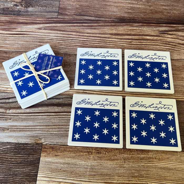 Stone Coaster Set of Four - Commander In Chief Design - The Shops at Mount Vernon