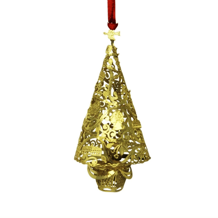 Three-Dimensional Brass Christmas Tree Ornament - DESIGN MASTER ASSOCIATES - The Shops at Mount Vernon