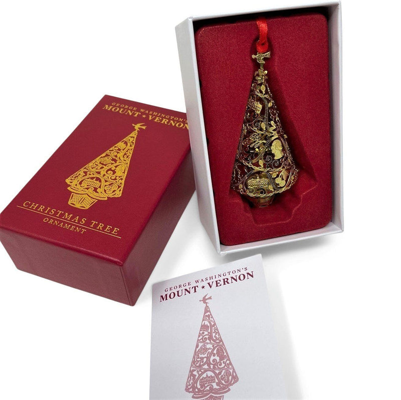 Three-Dimensional Brass Christmas Tree Ornament - DESIGN MASTER ASSOCIATES - The Shops at Mount Vernon