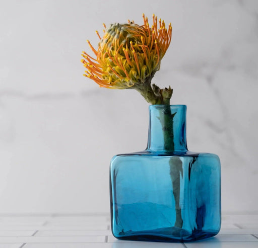 Turquoise Block Bud Vase - The Shops at Mount Vernon